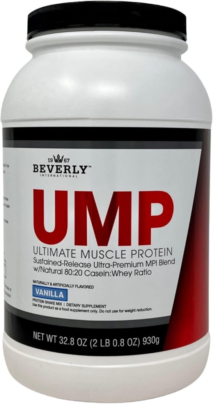Beverly International UMP Protein Powder, Vanilla. Unique Whey-Casein Ratio Builds Lean Muscle. Easy to Digest. No Bloat. (32.8 oz) 2lb .8 oz - Image 2