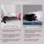 New Upgrade Bracket Foam Roller, 21 Inch Firm Deep Tissue Muscle Massager for Back Leg Pain & Sore Muscles (Black) - Image 5