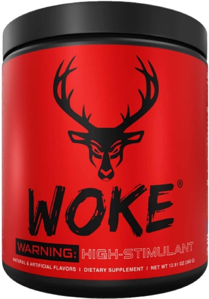 Bucked Up - Woke - HIGH STIM Pre Workout - Best Tasting - Focus Nootropic, Pump, Strength and Growth, 30 Servings (Strawberry Kiwi) - Image 2