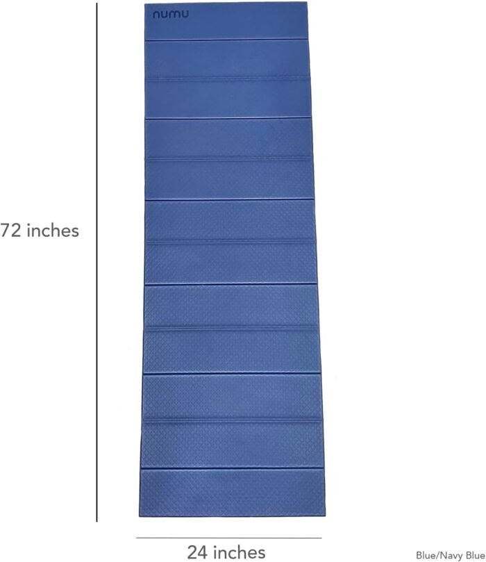 Numu Foldable Yoga Mat with Yoga Carrying Strap - Nonslip, Lightweight, and Portable 1/4” Inch Thick Workout Exercise Mat - Perfect for Easy Storage and Travel - Image 3