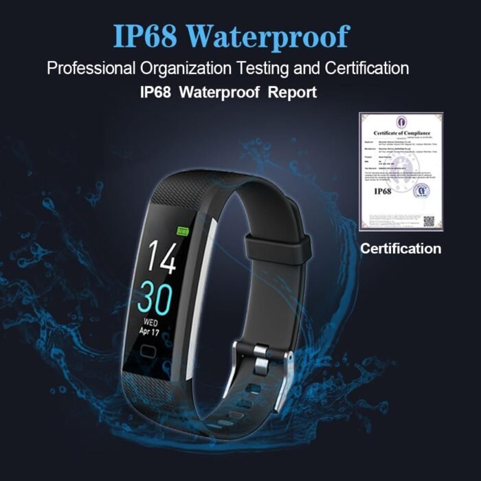 Fitness Tracker with Heart Rate Monitor/Step Counter/Calories, Smart Watch Activity Tracker Sleep Monitor, IP68, Health Tracker Pedometer for Man Women - Image 7