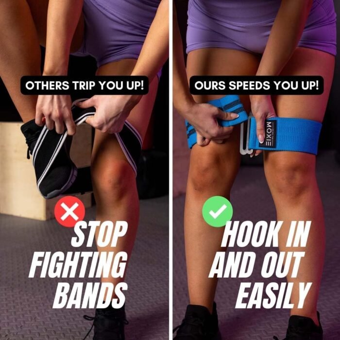 Adjustable Non-Slip Fabric Resistance Bands Set of 3 – Ideal for Legs, Glutes, and Full Body Workouts – Premium Fitness Bands for Women & Men – Bring The Moxie - Image 4