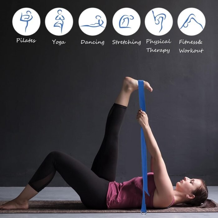 Outus 20 Pack Yoga Blocks and Straps Non-Slip EVA Foam Blocks with Metal D Ring Straps for Gym Exercise and Workout - Image 4