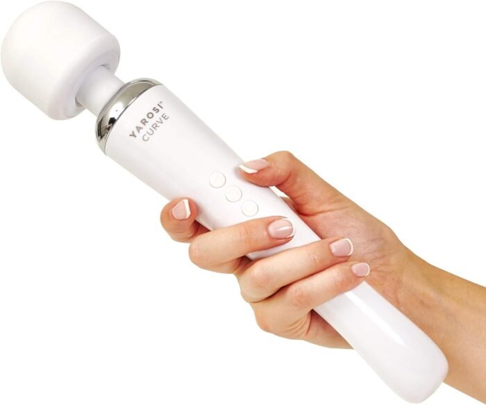 Yarosi Cordless Curve Therapeutic Device - 8 Powerful Speeds and 20 Patterns - for Muscle Aches and Sports Recovery - Rechargeable - Travel Friendly - White - Image 2