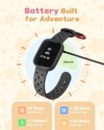 Kids Watch for Boys 5-12, Kids Smart Watch Fitness Tracker Pedometer, No Phone Needed, Puzzle Games with Parental Control, IP68 Waterproof, Heart Rate, Sleep Monitor, Step Counter, 80 Sports - Image 9