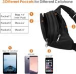 Large Fanny Pack for Women Men - Syican Waist bag with 3-Zipper Pockets, Gifts for Enjoy Sports Traveling Workout Casual Hands-Free crossbody bags Fits MAX 7.9'' iPad & 6.6'' Phone - Image 5