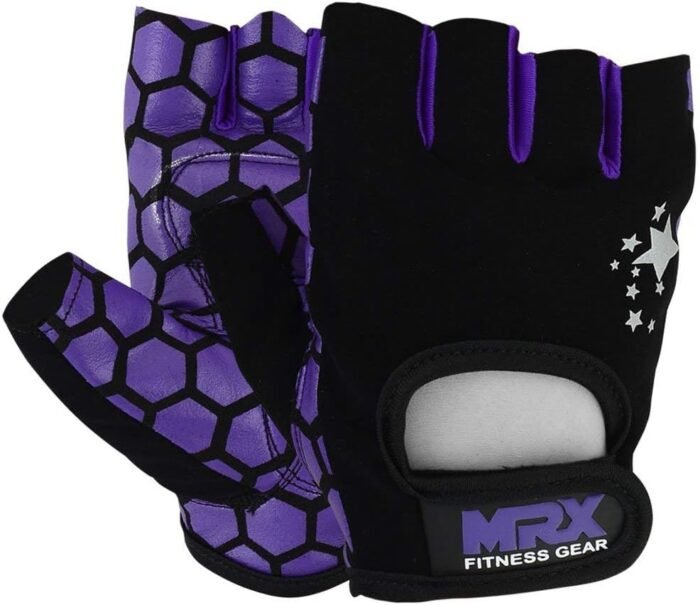 MRX Ladies Weight Lifting Gloves Women Fitness Training Exercise Glove Anti Slip Padded Shock-Absorbing Extra Grip Crossfit Multi Colors - Image 4