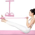 Multi-Function Tension Rope – 4 Tube Resistance Bands with Handles – Sit Up Exercise Equipment Home Gym Tummy Trainer for Men Women - Image 2