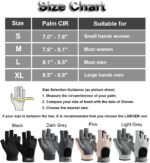 Workout Gloves for Women & Men, Anti-Slip Fingerless Gloves for Weightlifting, Mens Workout Gloves Gym Gloves Fitness Gloves - Image 7