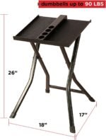 PowerBlock Large Compact Stand, Dumbbell Rack & Weight Rack, Folds Flat for Easy Storage, Use Expandable Dumbbells, Home Gym Strength Training - Image 4