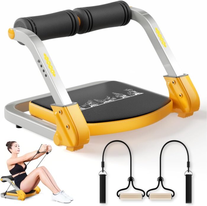 Ab Trainer/Crunch Machine, Ab Workout Equipment, 4 Adjustable Resistance, Sit Up Machine for Stomach Workout, 350 LBS Weight Capacity, Automatic Rebound, Ab Core Machine,Fitness Equipment for Home - Image 2