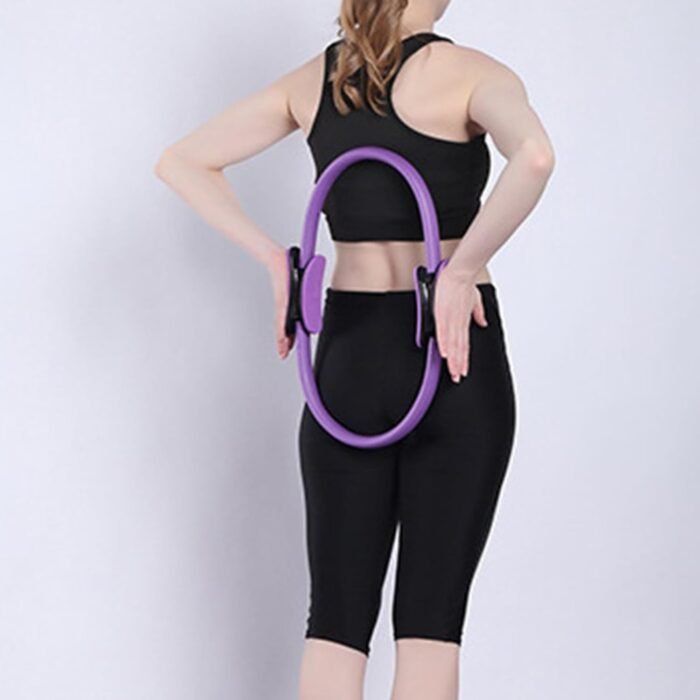 Pilates Ring, 15 Inch Pilates Fitness Circle with Non-Slip Grip Handles, Thigh Exercise, Pilates Circle, Pilate Ring Fitness Equipment for Home or Studio - Image 7