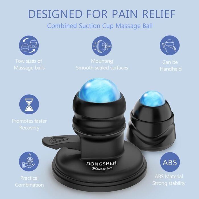 Massage Ball Deep Tissue 2 in 1 Mountable Muscle Massage Roller for Pain Relief, Trigger Point ，Relieve Fascia Muscle Knot and Joint Pain Relax Full Body - Image 7