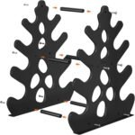 Dumbbell Rack Stand, (Dumbbells Not Included) with Protective Edge Rubber Covers for Home Gym, Compact A-Frame Design Weight Rack with Handle - Image 6