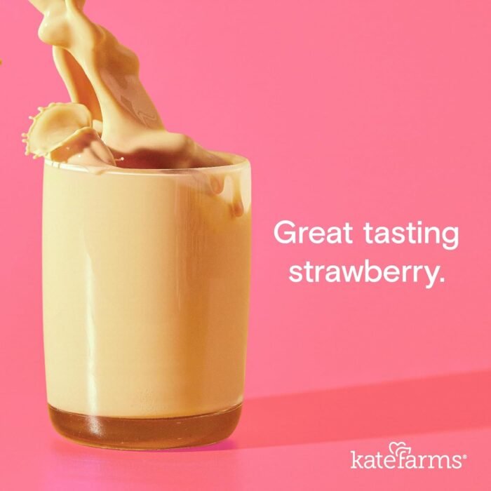KATE FARMS Organic Nutrition Shake, Strawberry, 16g of Protein, 27 Vitamins and Minerals, Meal Replacement, Protein Shake, 11 Fl oz (6 Pack) - Image 5