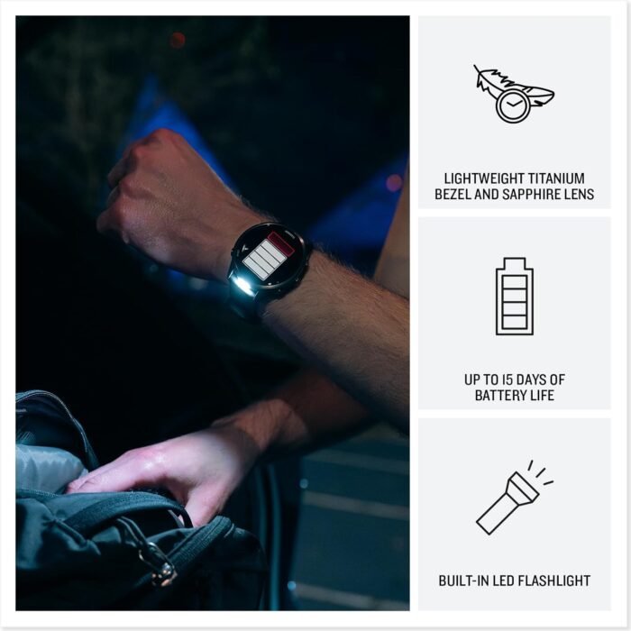 Garmin Forerunner 970 Running Smartwatch, GPS Fitness Watch for Men and Women, Titanium with Whitestone Case and Whitestone/Translucent Amp Yellow Band​​ + Access 600 Fitness Monitor, XS-S​​ + More - Image 5