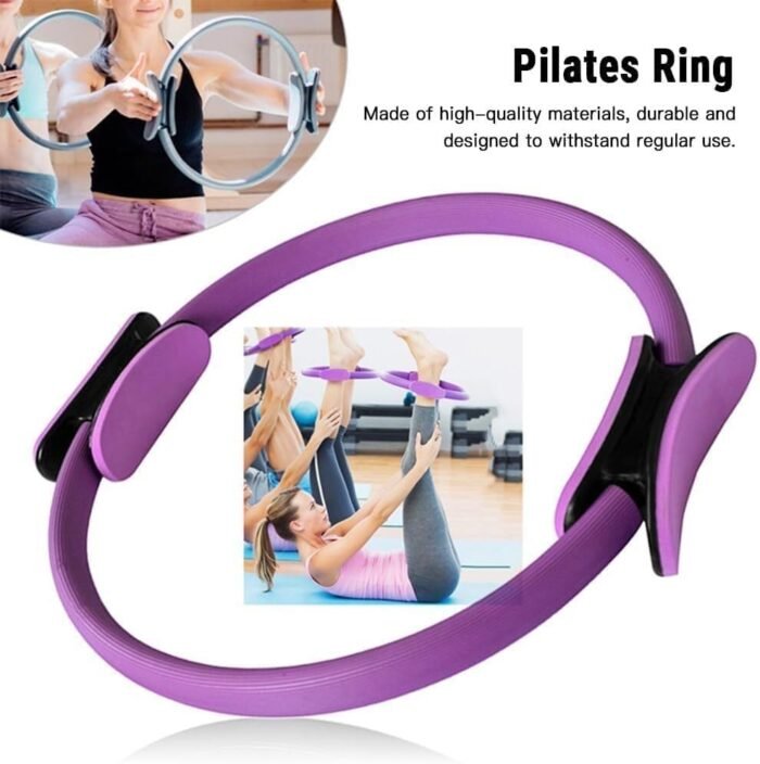 Pilates Kit for Home Workouts,Yoga Sets for Women,with Resistance Bands, Pilates Ring, Ball Guide, Portable Fitness Equipment for Core Strength Stretching & Toning - Image 3
