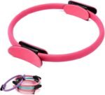 Pilates Ring Fitness Trainer, Pilates Ring Fitness Circle 14.96" Yoga Rings Magic Circle for Toning Arms, with Dual Padded Handles Exercise Resistance Equipment, Pilates Ring Magic - Image 2