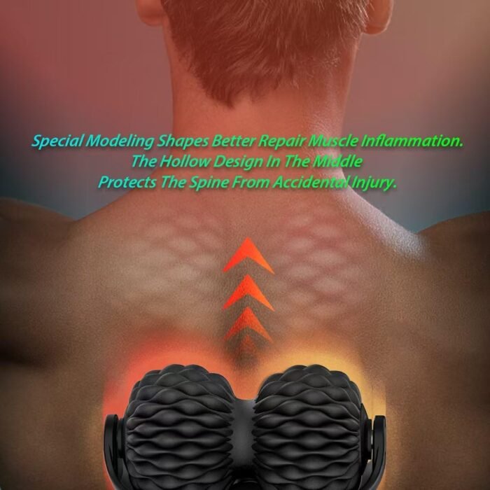 Roller Massage Ball Set for Myofascial Release,Muscles Deep Tissue Massage,Lymphatic Drainage,Wall Mountable Suction Cup for Trigger Point Therapy,Reduce Back Pain and Every Part of The Body - Image 4