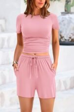 LICOBOD Lounge sets for women 2 piece short sets summer casual comfy airport vacation biker travel outfits Workout Streetwear - Image 6