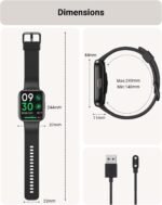 Smart Watch for Men Android & iPhone, Alexa Built-in, 1.8" Touch Screen Fitness Tracker with Answer/Make Calls, IP68 Waterproof Heart Rate/Sleep/SpO2 Monitor, Pedometer, 100+ Sport Modes - Image 8