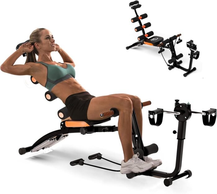 Ab Workout Machine, Ab Workout Machine for Home Gym, Multi-Functional Adjustable Ab Crunch Equipment Ab Sit up Machine for Full Body Workout, Ab Trainer for Core, Leg, Thighs, Buttocks, Sit-up - Image 2