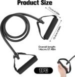 Resistance Bands with Handles, Easy Hold Working Out Exercise Bands, Comfortable Workout Accessory for Men Women Strength Training Muscle Shaping Physical Therapy Home (30LB) - Image 3