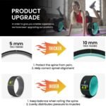 Yoga Wheel Set of 2, Upgraded 10MM Thick Back Wheels for Pain Relief & Stretching, Strongest Back Roller for Deep Tissue Massage, Improving Yoga Poses Backbend - Image 6