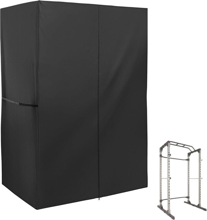 Squat Rack Cover, Waterproof Power Cage Cover, Protective Squat Cage Cover for Home Gym, Outdoor Power Rack Cover/Gym Rack Cover/Weight Lifting Rack Cover/Smith Machine Cover - Image 2