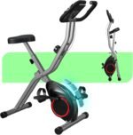 Lightweight 33LB Foldable Exercise Bike for Small Apartments, Stationary Bikes for Home Workout, Indoor Portable Cycling Bike with 16-Level Magnetic Resistance, 260LBS Capacity, 5.5 LBS Flywheel - Image 2