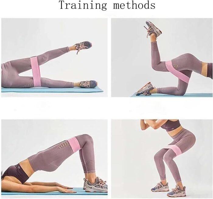 Resistance Bands, Exercise Workout Bands for Women and Men, 3 Set of Stretch Bands for Booty Legs, Pilates Flexbands - Image 5