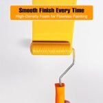 Foam Paint Roller, 10 Pack, 4 Inch High Density Foam Roller, Mini Paint Roller Covers for Smooth Paint Application, No Lint Shedding on Walls, Cabinets, Doors - Image 6