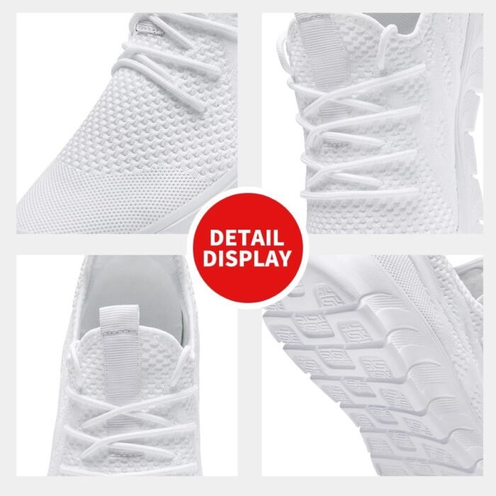Women's Running Shoes Lightweight Walking Sneakers Tennis Athletic Lace Up Gym Casual Fashion Fitness Sports Soft Sole Mesh Workout Comfortable - Image 3