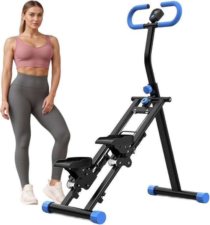 Stair Stepper for Home Vertical Climber, Foldable Full Body Exercise Aerobic Climbing Machines, Mountaineering Fitness Equipment with Adjustable Handles - Image 2