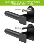 Kipika Weight Plate Holder for 2x2 and 3x3 Power Rack - Attachment for Storage - Fits Standard 1-inch or Olympic 2-inch Plates - Set of 2 - Image 3