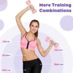 Adjustable Dumbbell Set of 2, 11Lb/Pair Weights Dumbbells for Women, Each 2.2lb, 3.3lb, 4.4lb, 5.5lb Hand Weights Set for Home Gym Fitness Training - Image 6