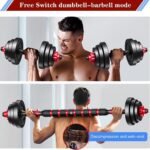 GETMOZ Adjustable-Dumbbells-Sets, 20/30/40Lbs Free Weights-Dumbbells Set of 2 Convertible To Barbell A Pair of Lightweight for Home Gym,Women and Men Equipment - Image 5