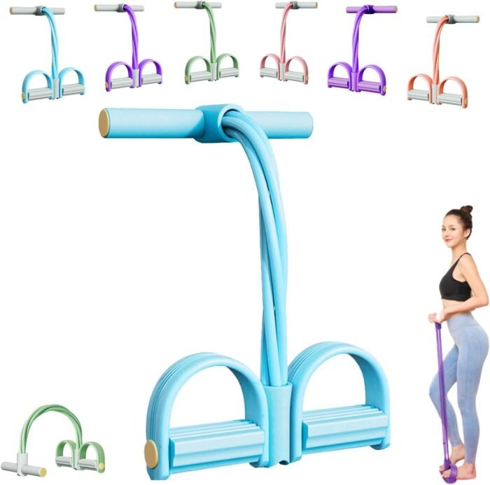 Stirrup Puller for Exercise, 2025 Upgraded Stretching Belt, Latex Pull Rope Fitness Equipment, Used for Strength Training, Abdomen, Waist, Arms, Legs, Home Fitness Equipment - Image 2