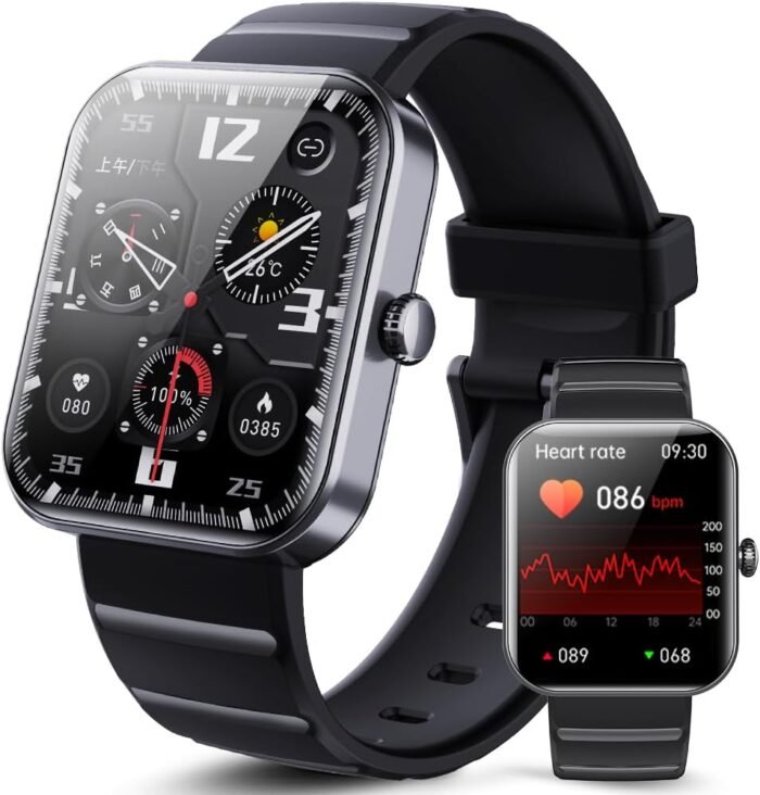 Smart Watch Smartwatch Activity Tracker 2024 Fashion Bluetooth Sports Watch for iOS Android Phones with Sleep/Blood Pressure/Health Monitor/Pedometer IP67 Waterproof - Image 2