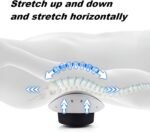 Waist Massage - Electric Heated Lumbar Massager for Waist Back Pain, 26° Oscillating Lumbar Traction Massager, Heating, Vibrating and Adjustable Back Stretcher (Black) - Image 4