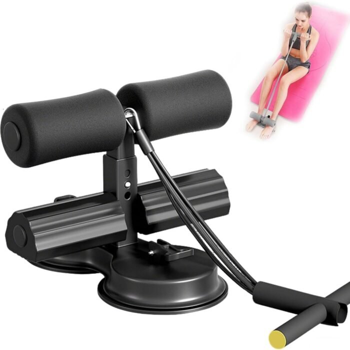 Ab dominal training aid, double suction cup trainer, three-level height adjustment, multifunctional adjustable abdominal trainer with drawstring, suitable for home fitness - Image 2