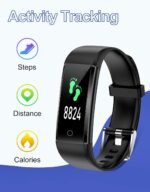 GRV Fitness Tracker Non Bluetooth Fitness Watch No App No Phone Required Waterproof Pedometer Watch with Steps Calories Counter Sleep Tracker for Men Women Parents - Image 3