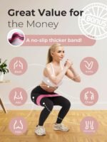 Ankle Resistance Bands with Cuffs | Pink Booty Band | Ankle Band Set for Working Out | Leg Resistance Bands with Ankle Straps | Kickback Training Equipment for Women Hip & Glutes | Home & Gym - Image 7