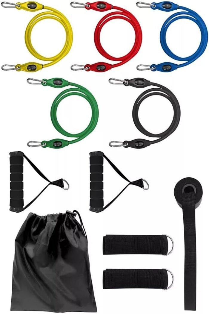 RENEW Total Body Pro – Includes 5 Resistance Bands, Handles, Leg Ankle Straps, Door Anchor and Carry Bag for Fitness, Muscle Training, Home Workouts, Ideal for Shaping the Body for Both Men and Women. - Image 2