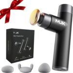 Mini Massage Gun, Percussion Deep Tissues Muscle with Heat, Portable Full-Metal Massage Gun with 3 Interchangeable Heads | 4 Speeds | Compact Sports Massager Helps Relieve Sore Muscles and Stiffness - Image 2