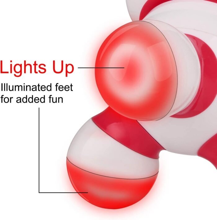 cotsoco Handheld Massager Mini Portable Vibrating Body Massager with LED Light for Hand Head Neck Back Legs Arms Pain Release, Battery Operated, Easy Hand Grip - Image 3