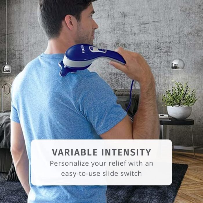 HoMedics Thera-P Hot & Cold Handled Variable Speed Massager with 8 Custom Attachment for Sore or Overworked Muscles - Image 4