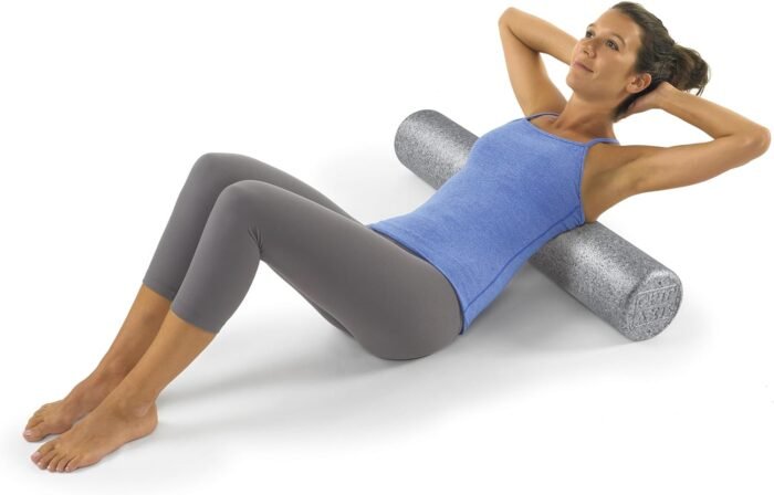 OPTP Silver AXIS Foam Roller, Moderate Density for Sports Medicine, Physical Therapy, Pilates, Yoga - Myofascial Release on Trigger Points (Silver Moderate Density, 36" x 6" Round) - Image 3