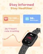 Kids Watch for Boys 5-12, Kids Smart Watch Fitness Tracker Pedometer, No Phone Needed, Puzzle Games with Parental Control, IP68 Waterproof, Heart Rate, Sleep Monitor, Step Counter, 80 Sports - Image 5