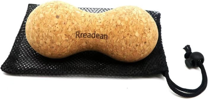 Cork Peanut Massage Ball, Lacrosse Ball Peanut Roller Massage for Rigger Point Therapy, Relax Muscles,Back Pain, Yoga & Posture Improvement - Image 2